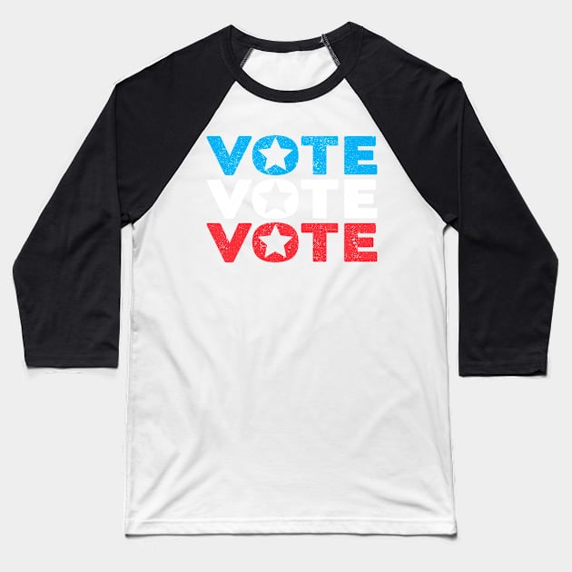 Vote Vote Vote Baseball T-Shirt by zeno27